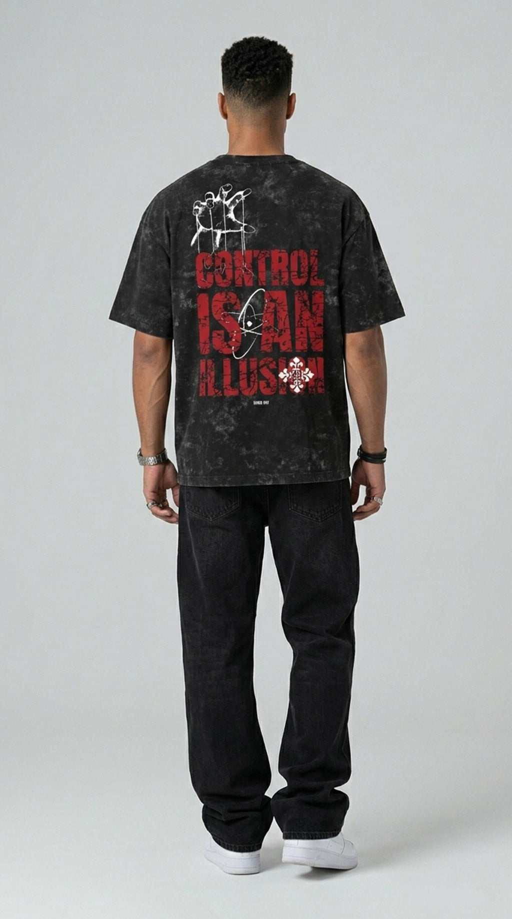 Built From Damage Acid Wash T-Shirt