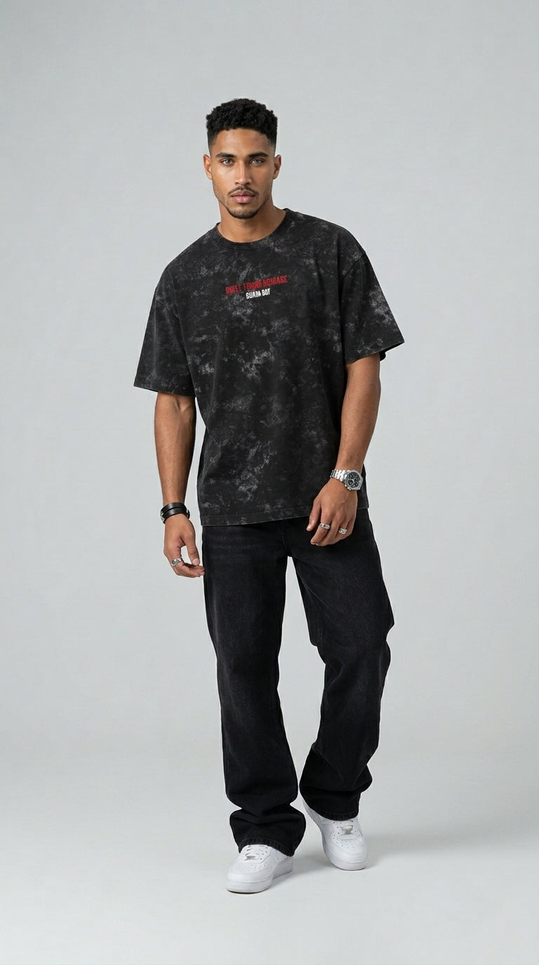 Built From Damage Acid Wash T-Shirt