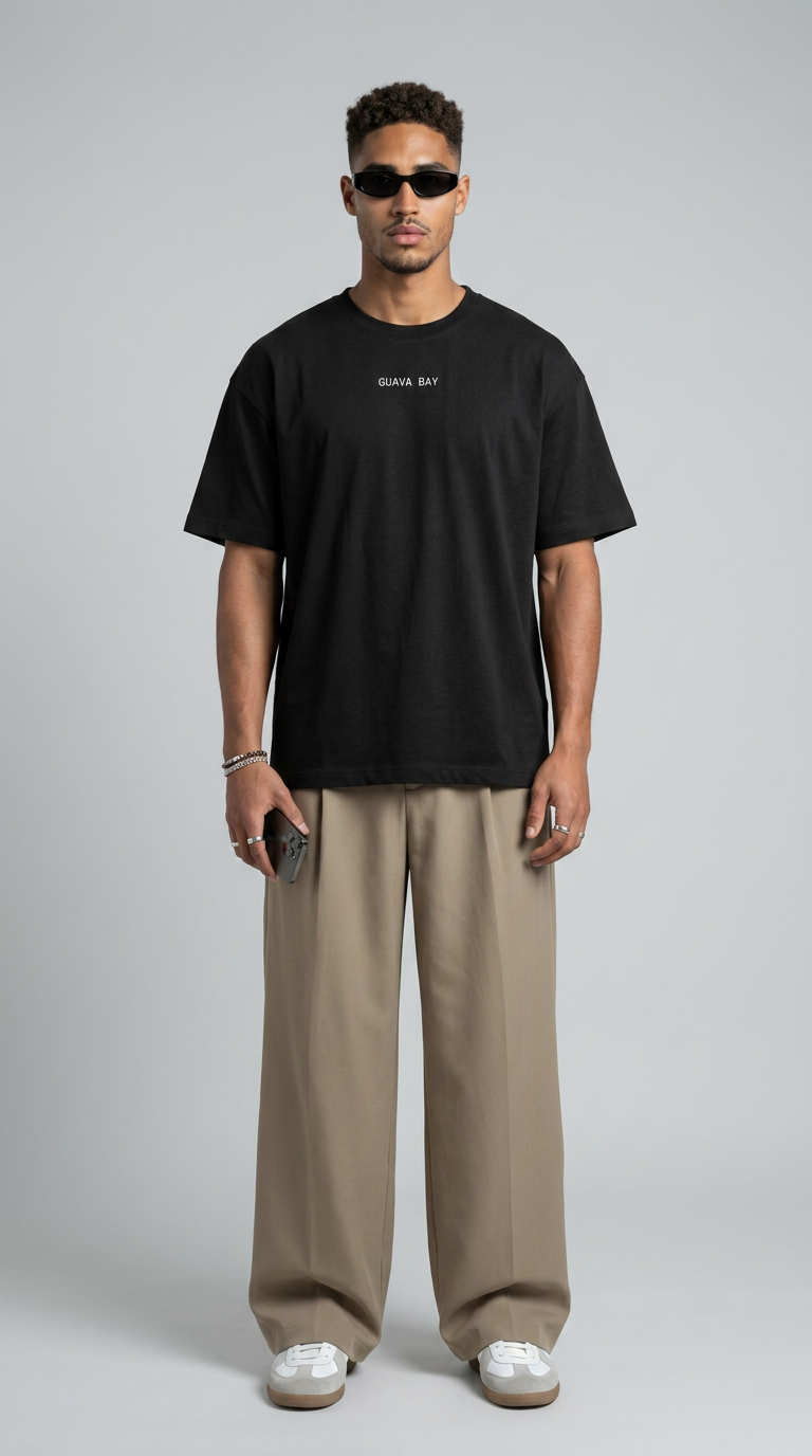 Basic Oversized Black T-Shirt